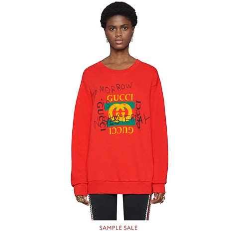 cotton sweatshirt with gucci logo replica|gucci coco capitan sweatshirt.